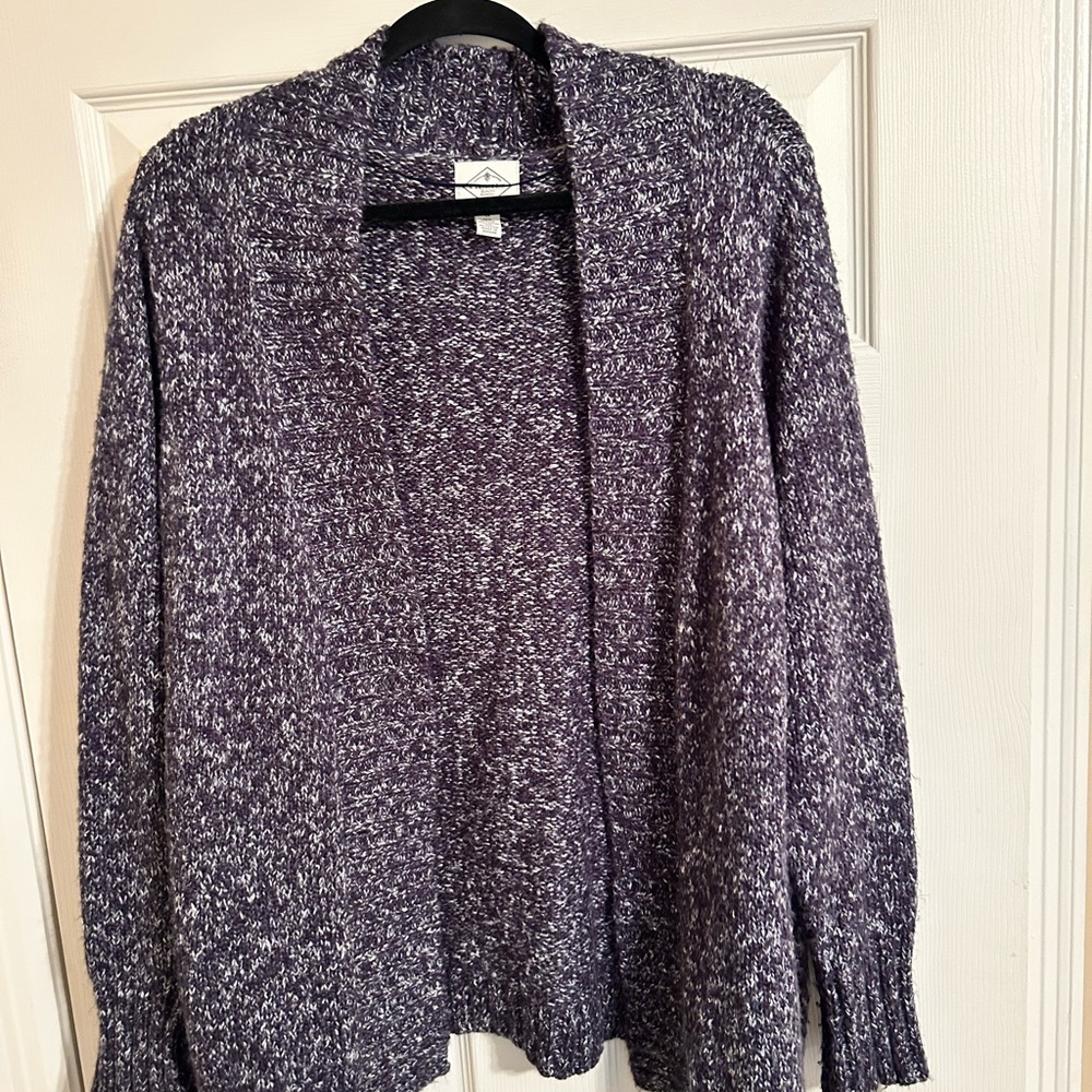 Cozy Navy Knit St. John’s Bay Plus Size Cardigan